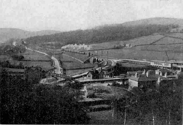 A striking view of the triangular station at Ambergate