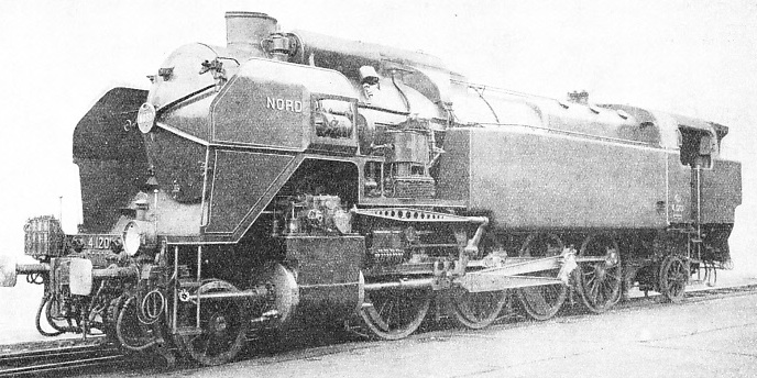 French freight locomotive owned by the Nord for hauling heavy goods trains