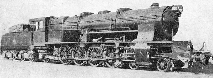 A 4-8-2 Locomotive on the Northern Railway of Spain