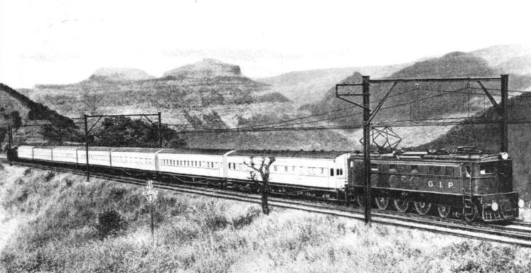 THE “DECCAN QUEEN” on the electrified section of the Great Indian Peninsula Railway