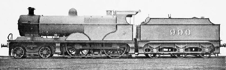 THE “990’’ CLASS WEIGH 105·2 TONS, AND AS A RULE WORK THE SCOTCH EXPRESSES BETWEEN LEEDS AND CARLISLE