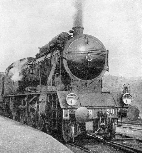 The “Rome Express”, headed by a “Pacific” locomotive