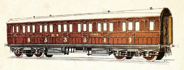 GREAT EASTERN RAILWAY COMPOSITE CARRIAGE, No. 702