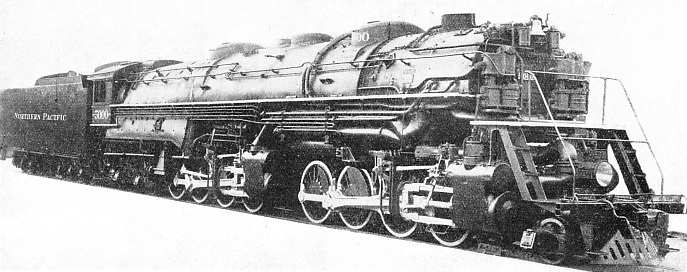 THE NEW 2-8-8-4 ARTICULATED LOCOMOTIVE in service on the Northern Pacific Railway