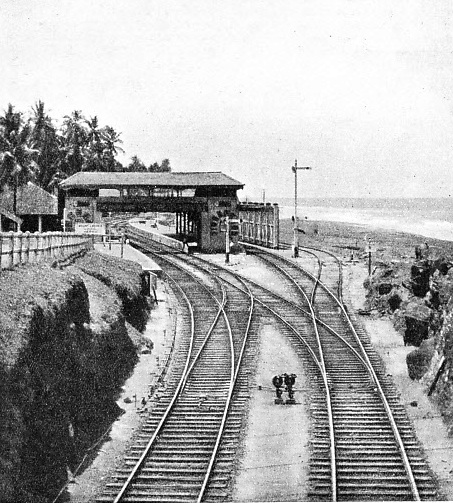 MOUNT LAVINIA STATION in south-west Ceylon