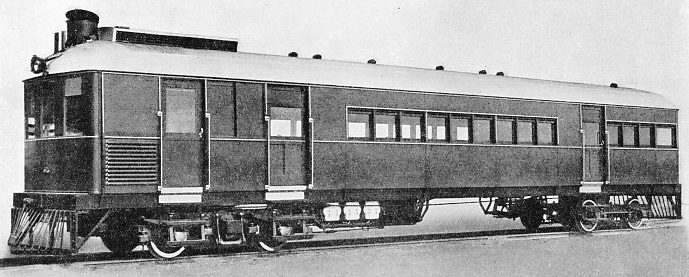 A “SENTINEL-CAMMELL” STEAM RAIL COACH operating on the 5 ft 6 in gauge lines of Ceylon