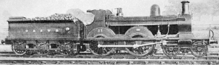 A four-cylinder 4-4-0 engine of 1897