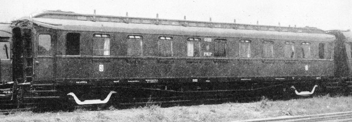 A steel carriage of the Polish State Railways