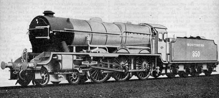 Southern Railway 4-6-0 Express Passenger Locomotive No. 850, Lord Nelson