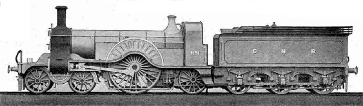 A Single-Driver Express Passenger Loco, built at Doncaster in 1870