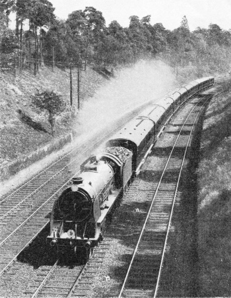 The "Atlantic Coast Express" in Weybridge Cutting