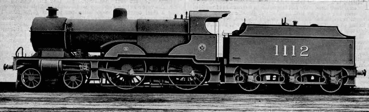 LMS Standard Compound 4-4-0 locomotive No. 1112