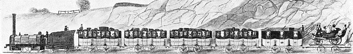 A passenger train of 1837