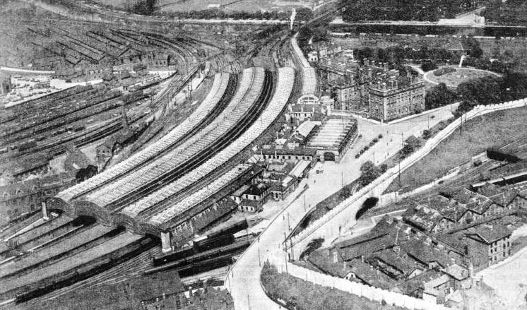 An aerial view of York Station