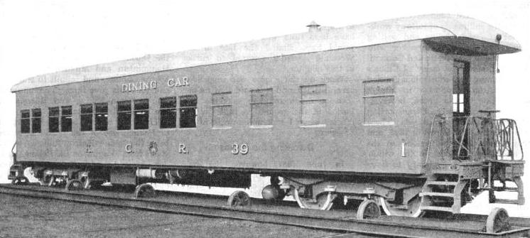 FIRST-CLASS ALL-STEEL DINING CARRIAGE used on the Kowloon-Canton Railway