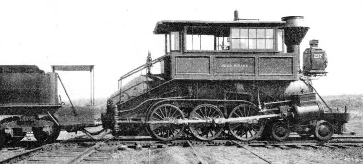 THE “CAMEL-BACK”, an appropriately-named locomotive used on American freight trains