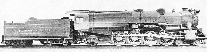 A MOUNTAIN TYPE of steam locomotive employed on the Pennsylvania Railroad