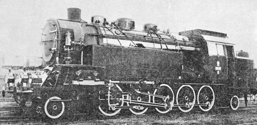 A 2-10-2 passenger tank locomotive of the Polish State Railways
