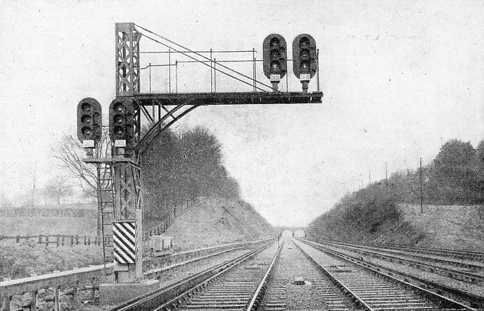 Colour-light signalling is employed by the Southern Railway for their electric service to Brighton - the greatest scheme of its kind in the world