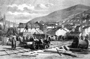 Commencement of the railway works at Balaclava