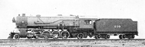 THE FIRST AMERICAN “MOUNTAIN” TYPE (4-8-2) HIGH SPEED LOCOMOTIVE