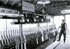 Interior of Loversall Carr Signal Box, Great Northern Railway