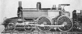 A sectional view of W Adams' LSWR express locomotive