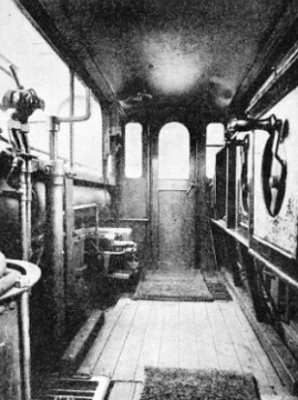 IN THE CAB of a City and South London Railway electric locomotive