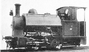 An 0-4-0 tank engine built by W. G. Bagnall, Ltd