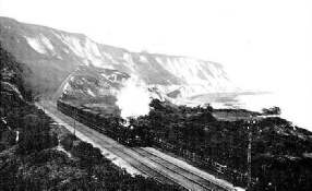 London express passing the Warren, South Eastern & Chatham Railway