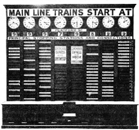 The Train Indicator at Liverpool Street, Great Eastern Railway