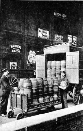 Sea water arriving at Liverpool Street, Great Eastern Railway