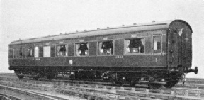 FIRST-CLASS CORRIDOR BRAKE of the type used in the formation of the Royal Scot 