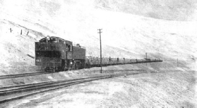 NITRATE TRAIN hauled by a powerful tank locomotive