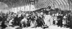 PADDINGTON IN 1862 from a famous painting by W. P. Frith