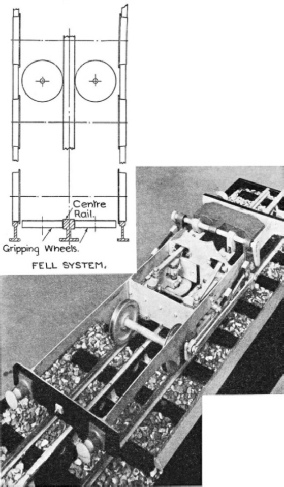 The Fell system for rack rail locomotives