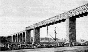 The great viaduct across the River Boyne at Drogheda