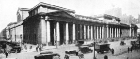 On approaching this terminal the lines of the Pennsylvania Railroad are are carried under the Hudson River 