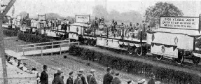 The Tableaux Train passing the Grandstand at the Railway Centenary celebrations