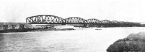 The bridge, over which passes the “Taurus Express”