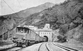 THE NORTH PORTAL of the Simplon as seen after the completion of the second tunnel in 1921