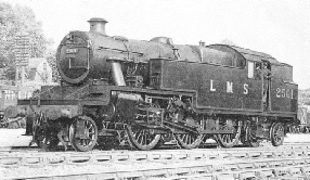 one of the latest LMS tank engines, a 2-6-4 (Taper boiler 3-cylinder type), built at Derby works in 1934
