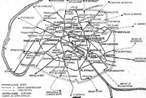 THE DENSE NETWORK of the Paris Metropolitan Railway