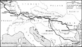 THE ROUTE OF THE ORIENT EXPRESS