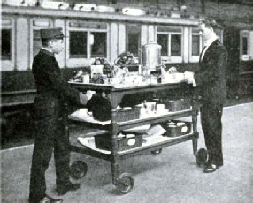 A Tea Wagon at Euston, London & North Western Railway