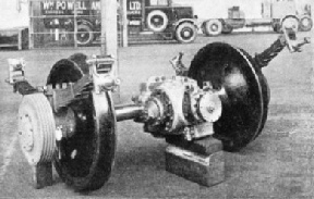 Another view of the transmission unit of the British Leyland rail-car