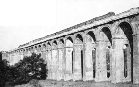 The Ouse Valley viaduct has thirty-seven semicircular arches