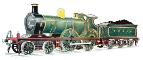 SOUTH EASTERN & CHATHAM RAILWAY EXPRESS PASSENGER LOCOMOTIVE, No. 735