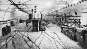 The car depot at Mount Pleasant, Post Office Railway
