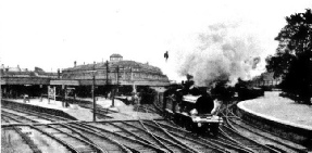 The Boat-train leaving Lewes, London Brighton & South Coast Railway